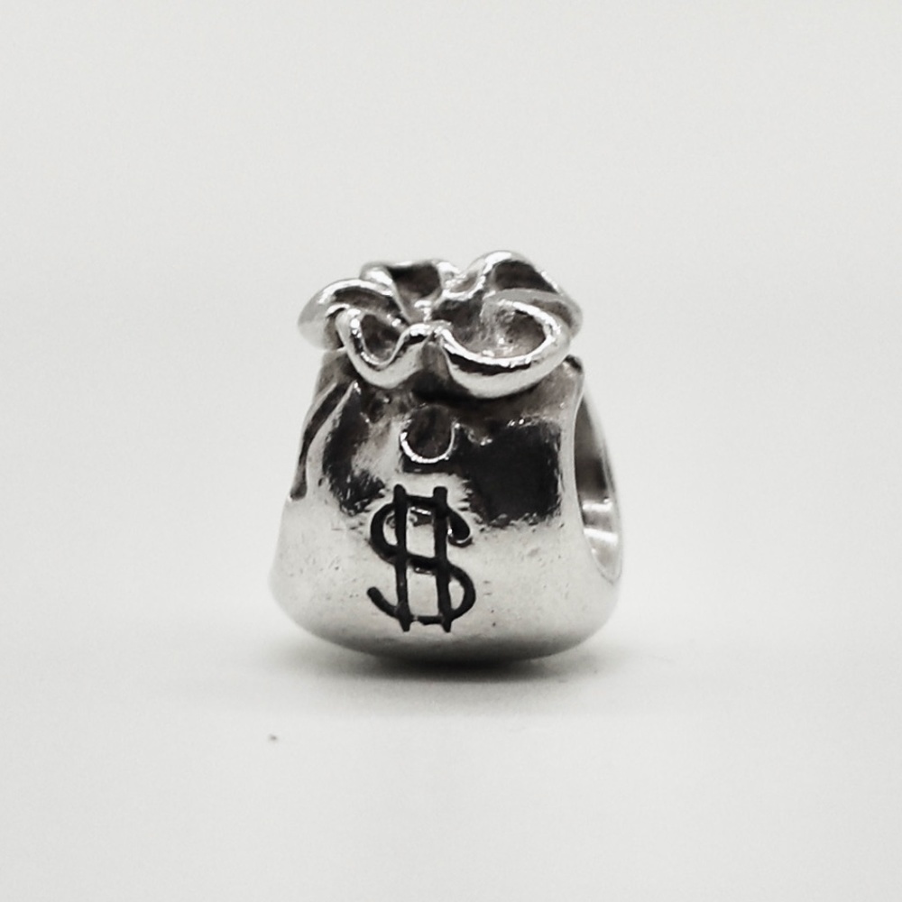 Pandora Sterling Silver Money Bags Charm. #790332